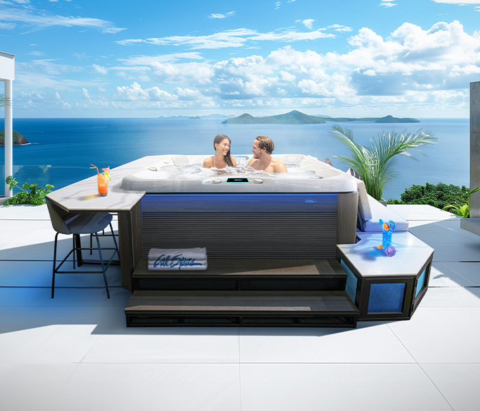 Calspas hot tub being used in a family setting - Council Bluffs